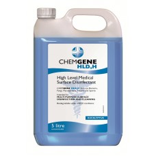 ChemGene HLD4H Medical Surface Disinfectant Euclyptus 5L, 1L self dosing, 750ml trigger spray